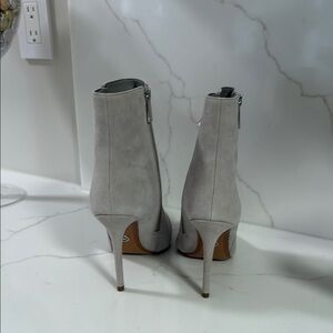 Michael Kors Gray Heeled Boots with Sleek Design